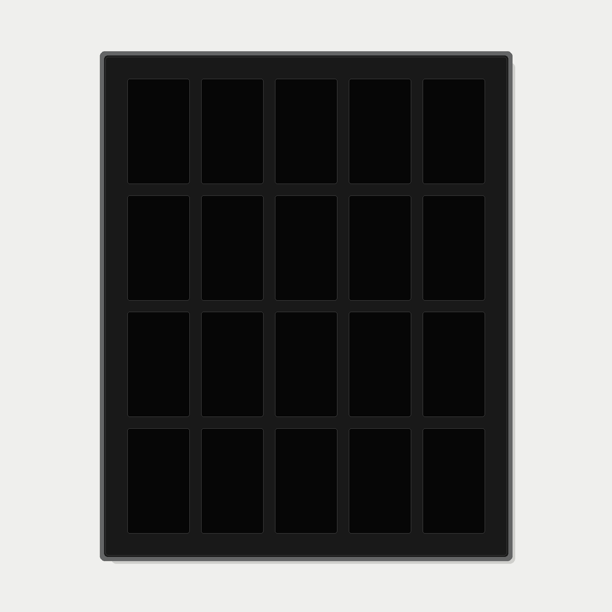 Premium aluminium metal trading card wall display frame case for Pokémon cards, MTG cards, Yu-Gi-Oh! cards, One Piece cards and sports cards, graded card wall display, PSA card frame, CGC card display, BGS slab display, One Touch magnetic holder display,
