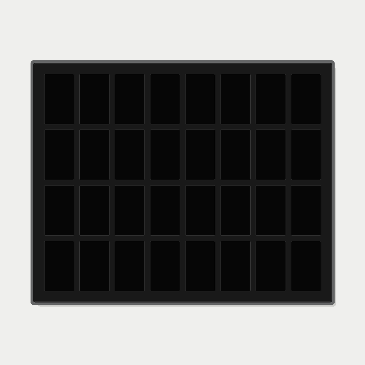 Premium aluminium metal trading card wall display frame case for Pokémon cards, MTG cards, Yu-Gi-Oh! cards, One Piece cards and sports cards, graded card wall display, PSA card frame, CGC card display, BGS slab display, One Touch magnetic holder display,